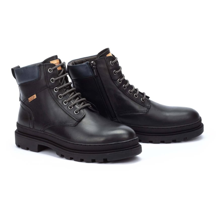 Men's Pikolinos OURENSE Ankle Boots Black | NZ P8Q25A9